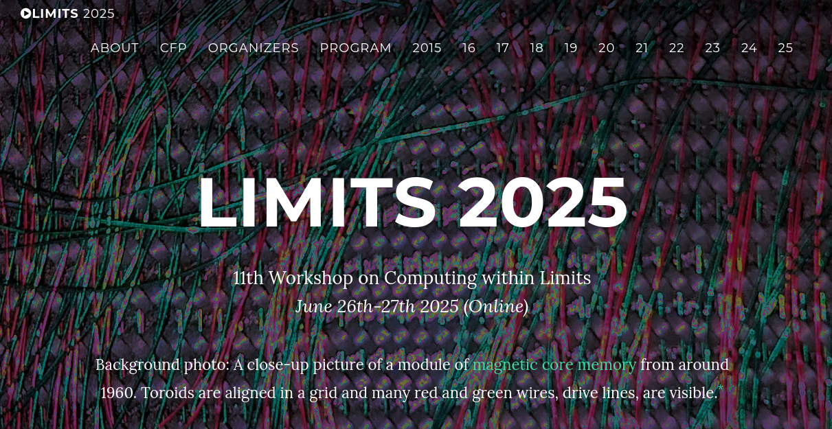 limits2025 front